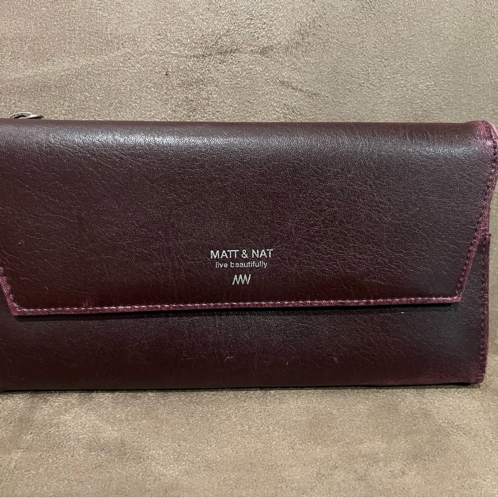 Matt and Nat plum coloured wallet